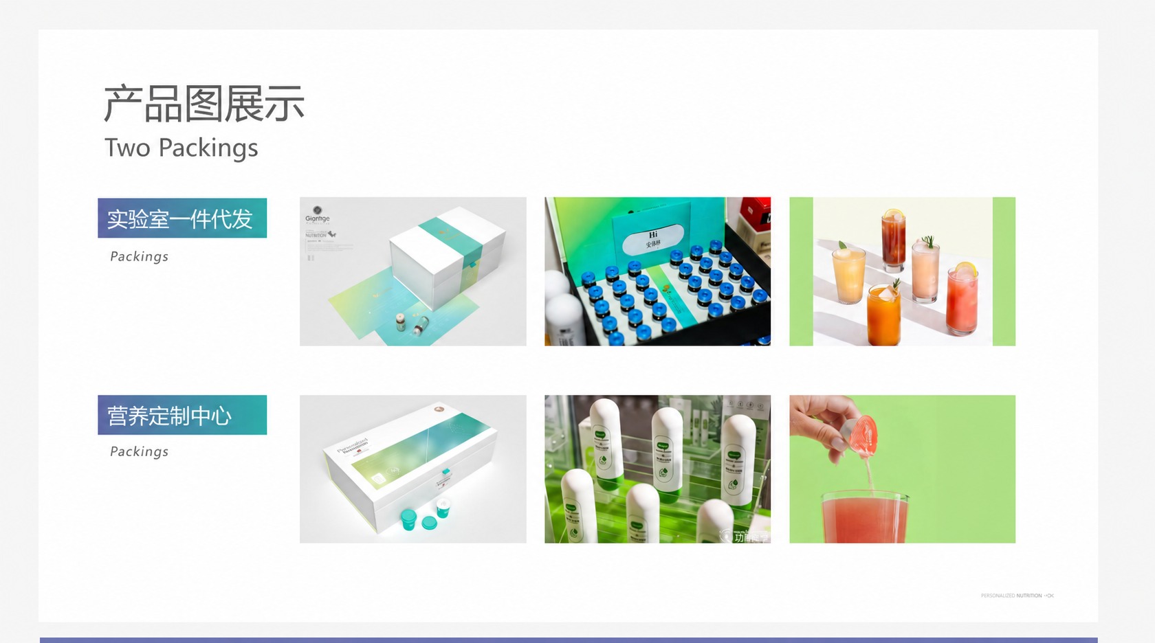个性化营养产品图展示
